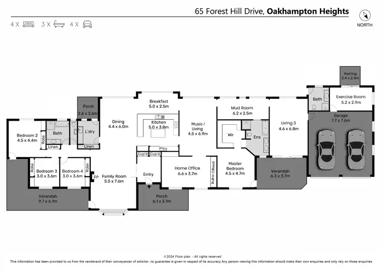 Floorplan of Homely house listing, 65 Forest Hill Drive, Oakhampton Heights NSW 2320