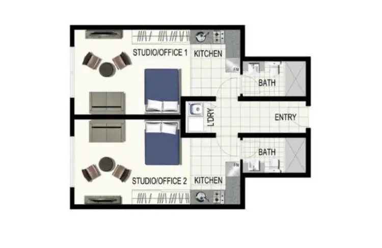 Floorplan of Homely apartment listing, 808/11 Ellenborough Street, Woodend QLD 4305
