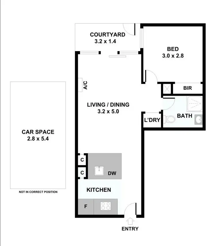 Floorplan of Homely apartment listing, 304d/5 Courtney Street, North Melbourne VIC 3051