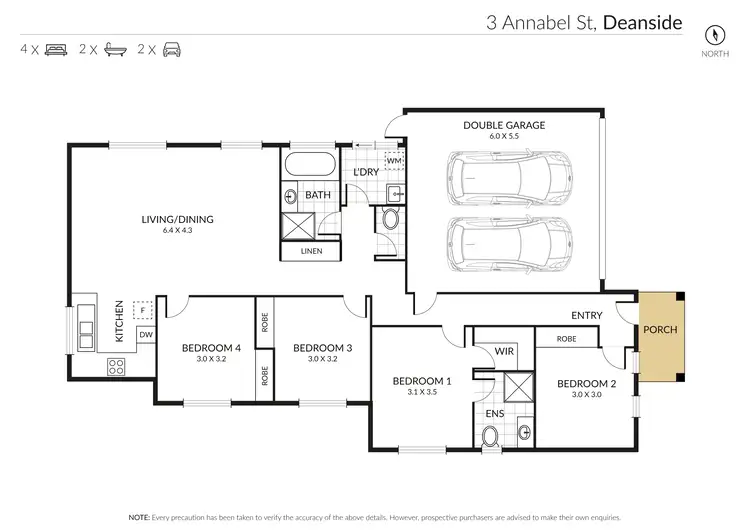 Floorplan of Homely house listing, 3 Annabel Street, Deanside VIC 3336