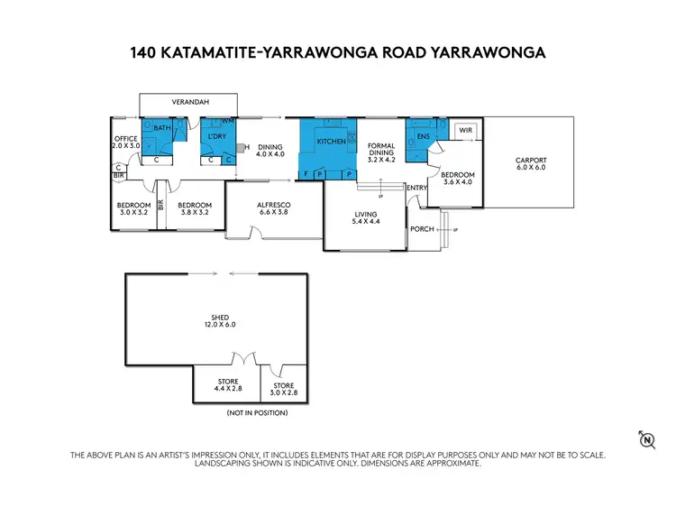 Floorplan of Homely rural property listing, 140 Katamatite-Yarrawonga Road, Yarrawonga VIC 3730