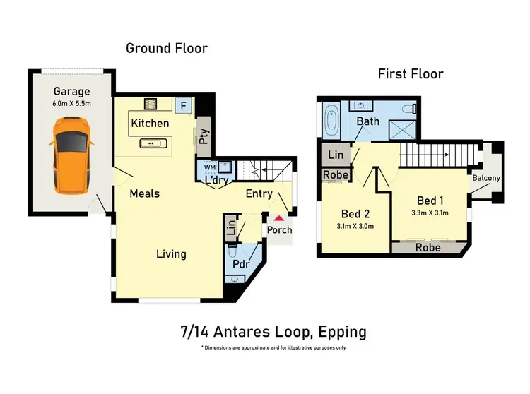 Floorplan of Homely townhouse listing, 14B Antares Loop, Epping VIC 3076