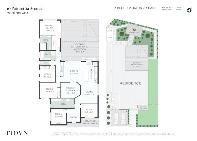 Floorplan of Homely house listing, 10 Poinsettia Avenue, Mooloolaba QLD 4557