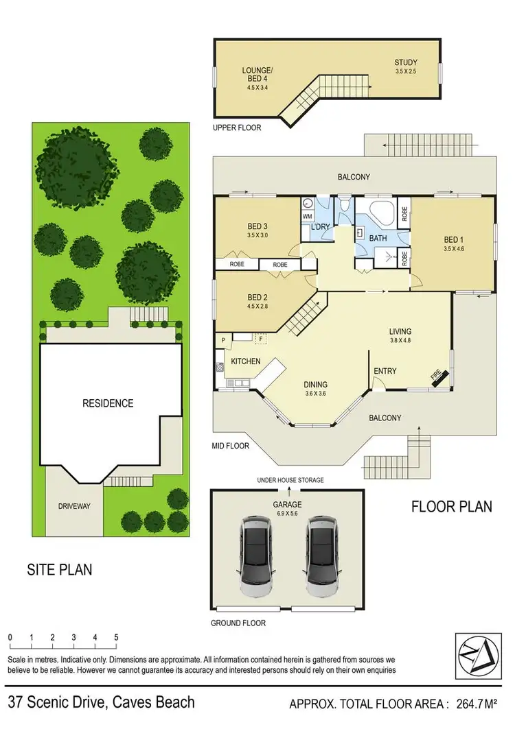 Floorplan of Homely house listing, 37 Scenic Drive, Caves Beach NSW 2281