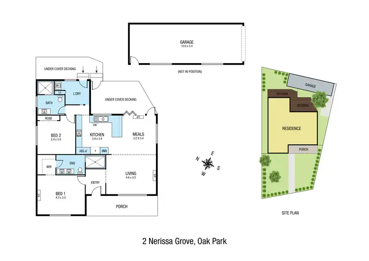 Floorplan of Homely house listing, 2 Nerissa Grove, Oak Park VIC 3046