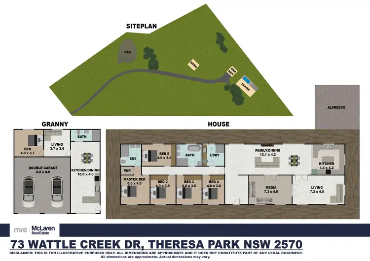 Floorplan of Homely house listing, 73 Wattle Creek Drive, Theresa Park NSW 2570