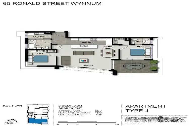 Floorplan of Homely unit listing, 16/65 Ronald Street, Wynnum QLD 4178