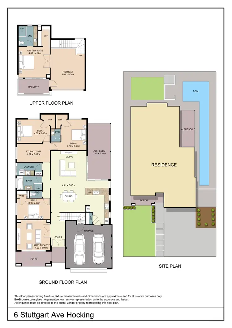 Floorplan of Homely house listing, 6 Stuttgart Avenue, Hocking WA 6065