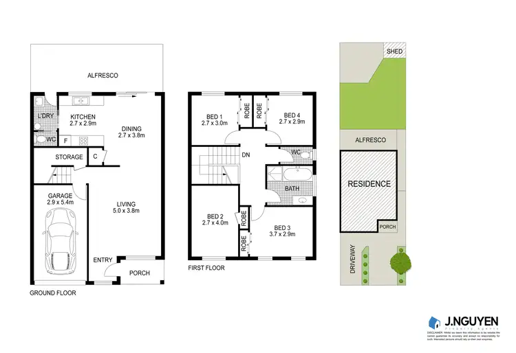 Floorplan of Homely semi-detached listing, 15 Pegasus Avenue, Hinchinbrook NSW 2168