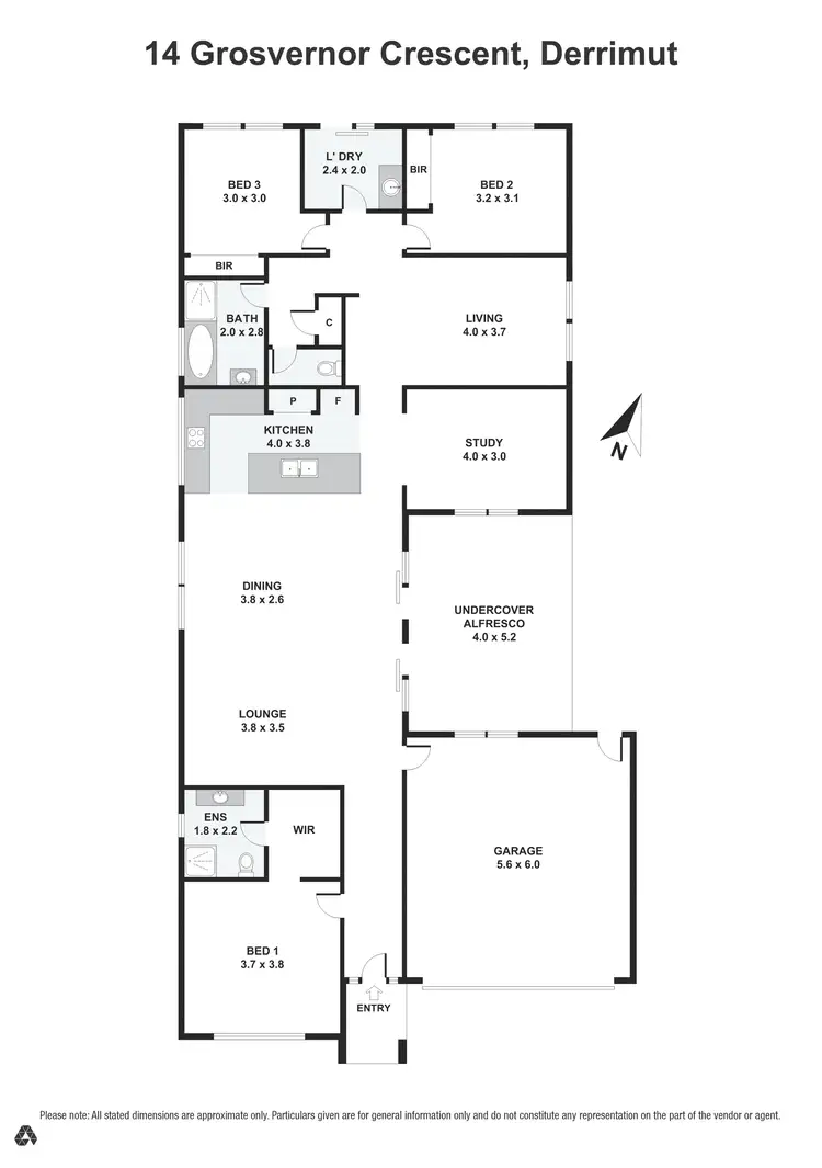 Floorplan of Homely house listing, 14 Grosvenor Crescent, Derrimut VIC 3026