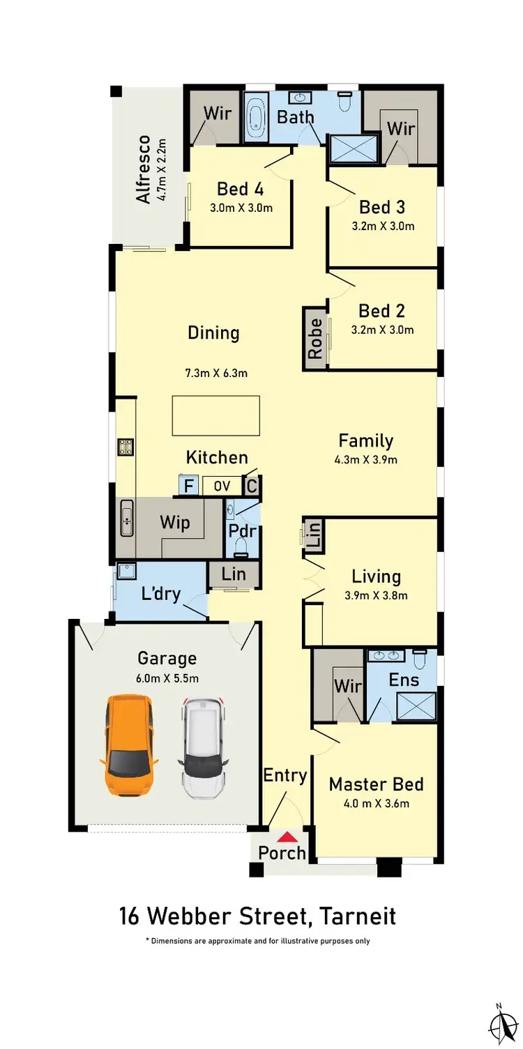 Floorplan of Homely house listing, 16 Webber Street, Tarneit VIC 3029