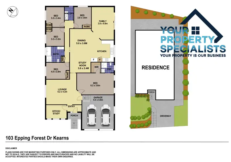 Floorplan of Homely house listing, 103 Epping Forest Drive, Kearns NSW 2558