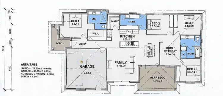 Floorplan of Homely house listing, 71 Cardiff Drive, Thurgoona NSW 2640