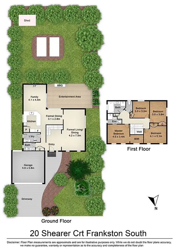 Floorplan of Homely house listing, 20 Shearer Court, Frankston South VIC 3199