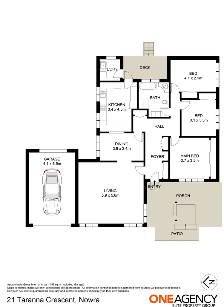 Floorplan of Homely house listing, 21 Taranna Crescent, Nowra NSW 2541