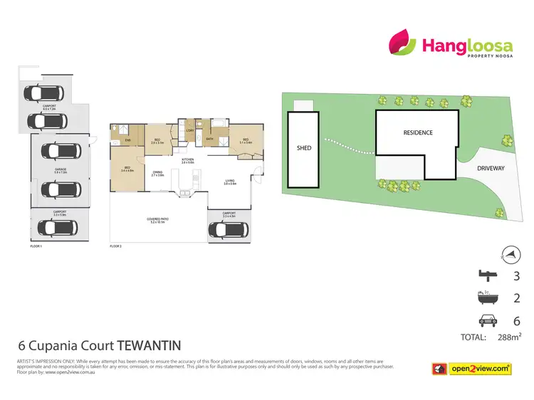 Floorplan of Homely house listing, 6 Cupania Court, Tewantin QLD 4565