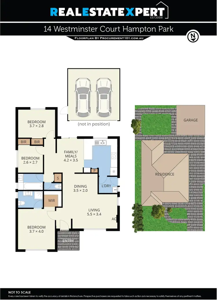 Floorplan of Homely house listing, 14 Westminster Court, Hampton Park VIC 3976