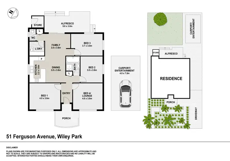 Floorplan of Homely house listing, 51 Ferguson Avenue, Wiley Park NSW 2195