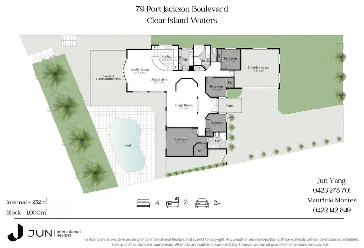 Floorplan of Homely house listing, 79 Port Jackson Boulevard, Clear Island Waters QLD 4226
