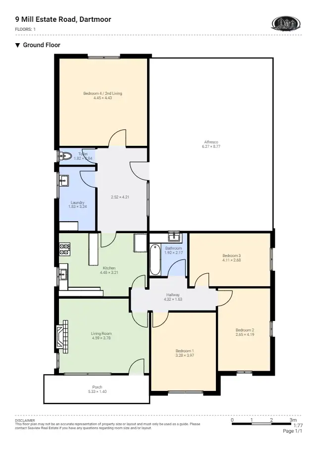 Floorplan of Homely house listing, 9 Mill Estate Road, Dartmoor VIC 3304