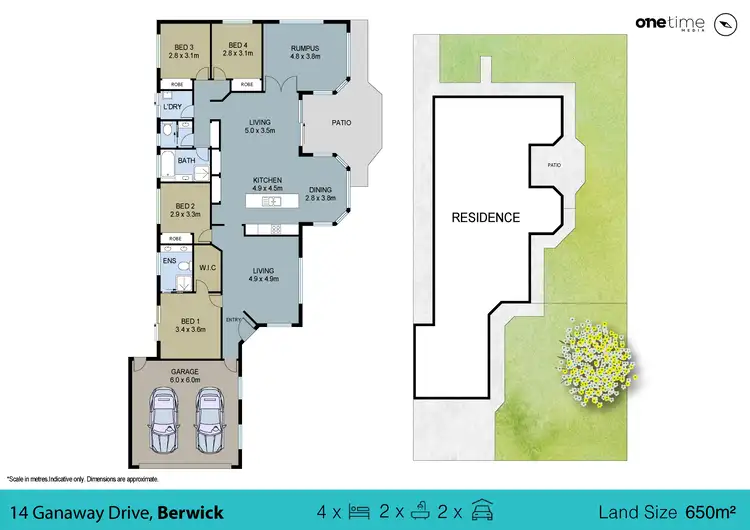Floorplan of Homely house listing, 14 Ganaway Drive, Berwick VIC 3806