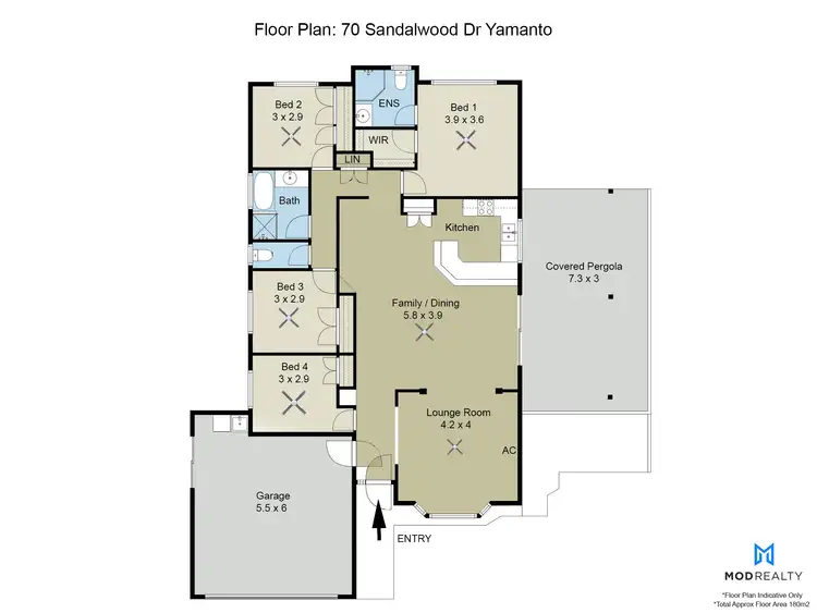 Floorplan of Homely house listing, 70 Sandalwood Drive, Yamanto QLD 4305