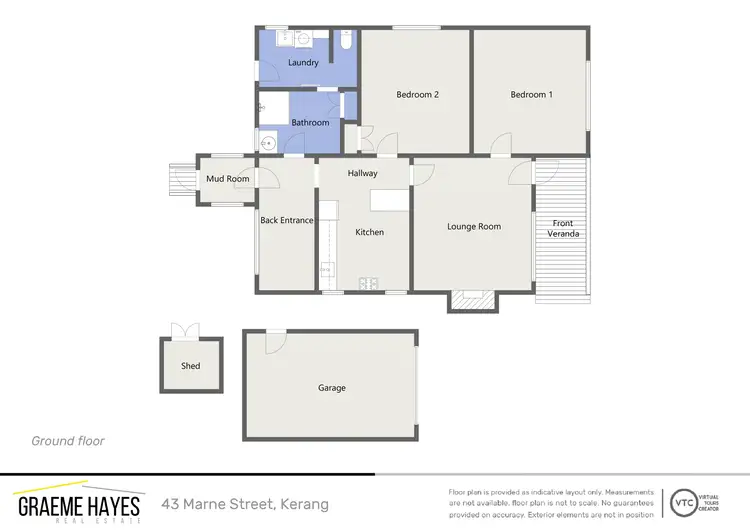 Floorplan of Homely house listing, 43 Marne Street, Kerang VIC 3579