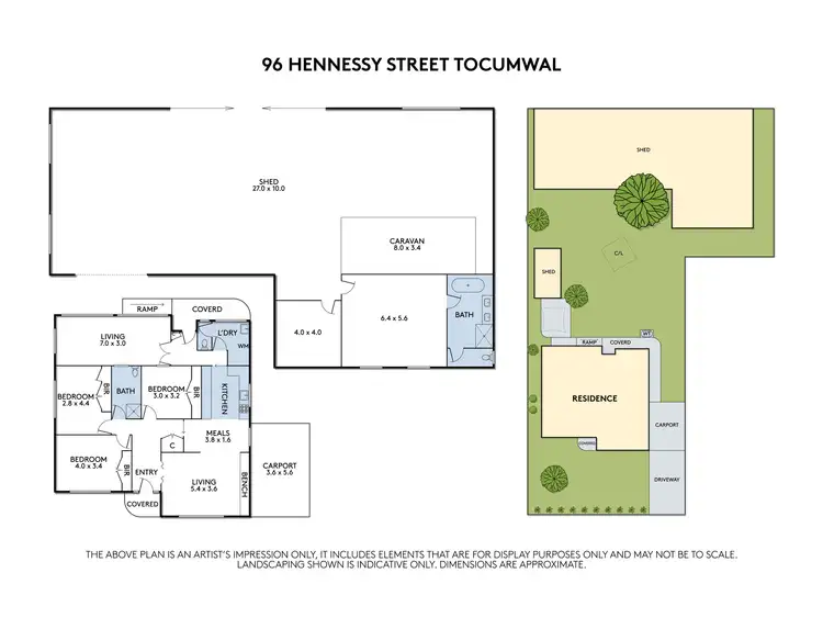 Floorplan of Homely house listing, 96 Hennessy Street, Tocumwal NSW 2714