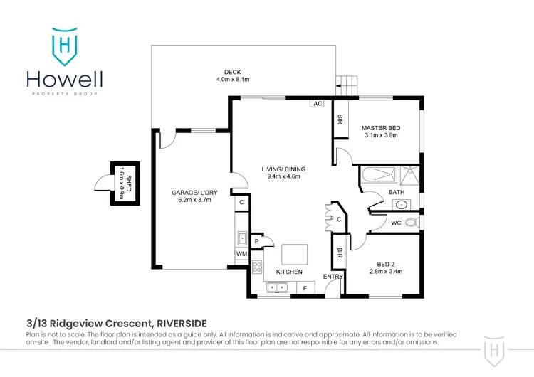 Floorplan of Homely unit listing, 3/13 Ridgeview Crescent, Riverside TAS 7250