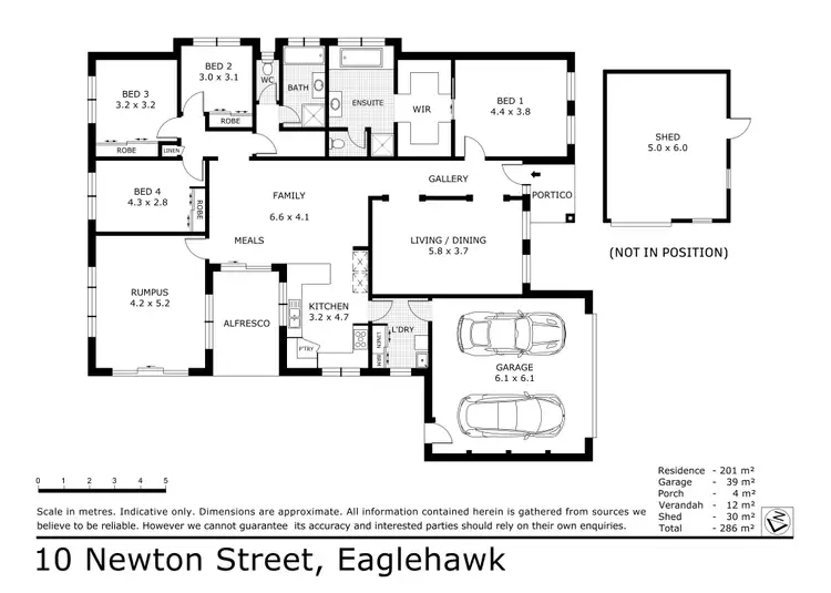 Floorplan of Homely house listing, 10 Newton Street, Eaglehawk VIC 3556