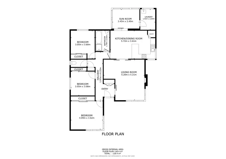 Floorplan of Homely house listing, 60 Wilson Street, Wodonga VIC 3690