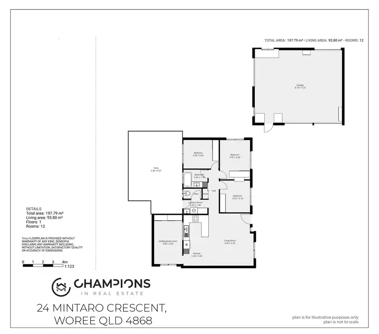 Floorplan of Homely house listing, 24 Mintaro Crescent, Woree QLD 4868