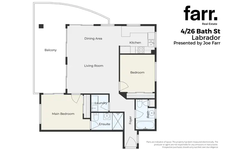 Floorplan of Homely apartment listing, 4/26 Bath Street, Labrador QLD 4215