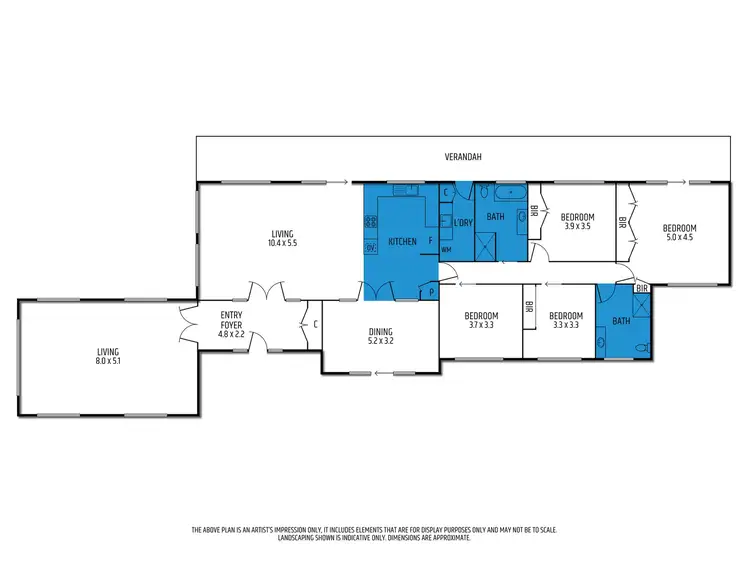 Floorplan of Homely house listing, 110 Ford Drive, Mansfield VIC 3722