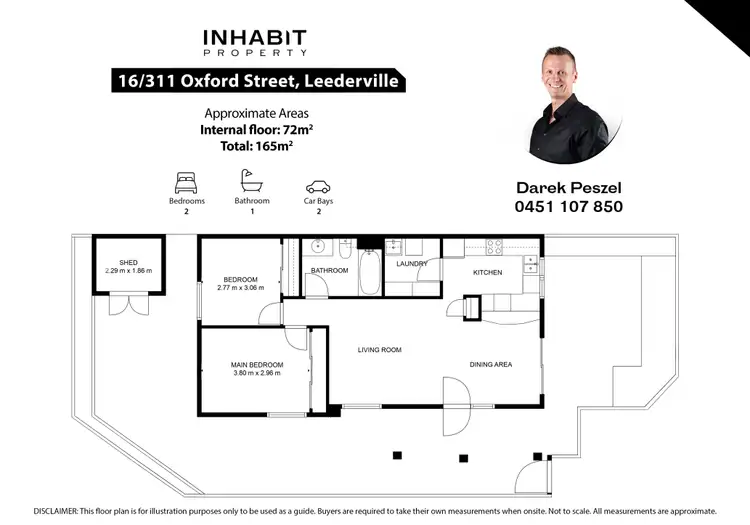 Floorplan of Homely unit listing, 16/311 Oxford Street, Leederville WA 6007