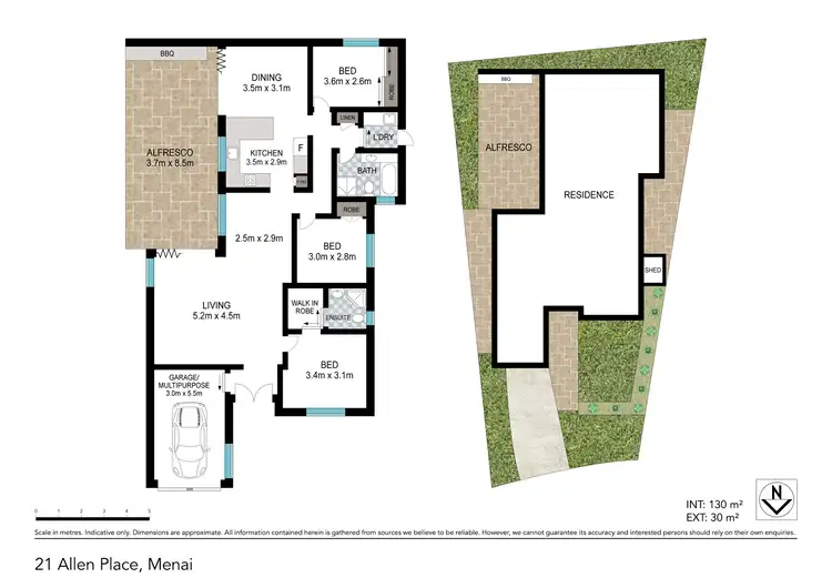 Floorplan of Homely house listing, 21 Allen Place, Menai NSW 2234