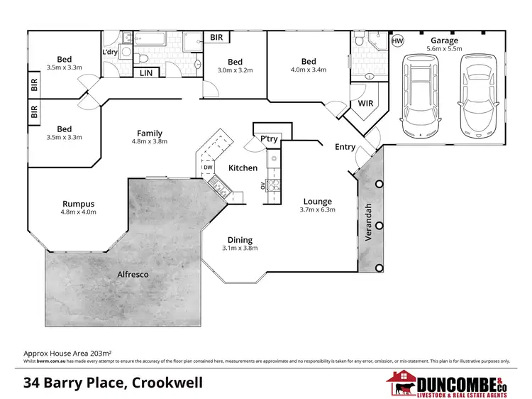 Floorplan of Homely house listing, 34 Barry Place, Crookwell NSW 2583