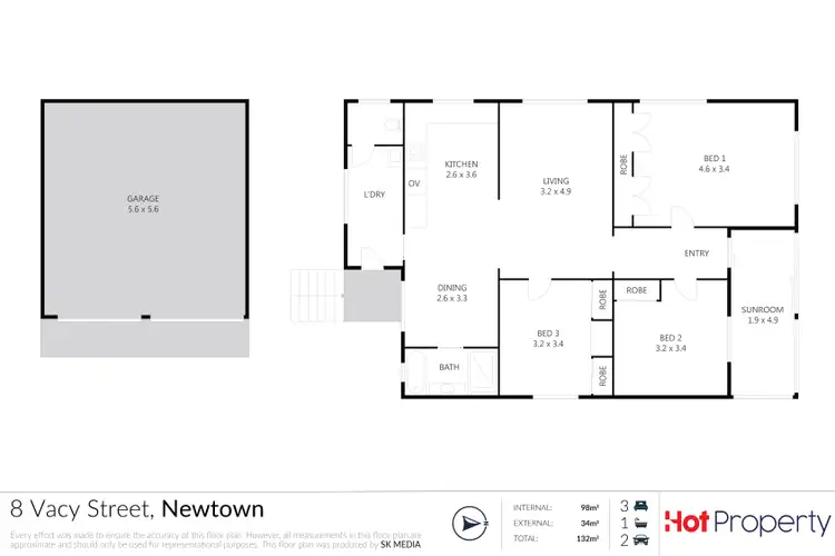Floorplan of Homely house listing, 8 Vacy Street, Newtown QLD 4350