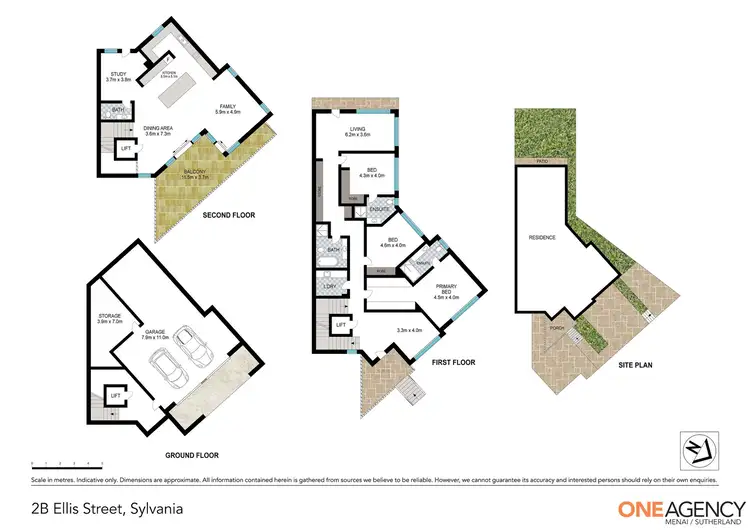 Floorplan of Homely semi-detached listing, 2B Ellis Street, Sylvania NSW 2224