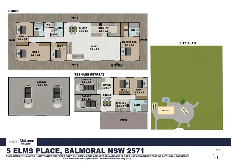 Floorplan of Homely house listing, 5 Elms Place, Balmoral NSW 2571