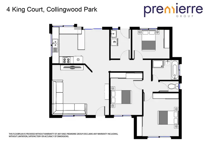 Floorplan of Homely house listing, 4 King Court, Collingwood Park QLD 4301