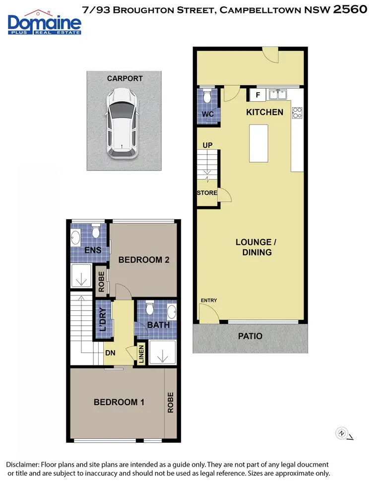 Floorplan of Homely townhouse listing, 7/93 Broughton Street, Campbelltown NSW 2560