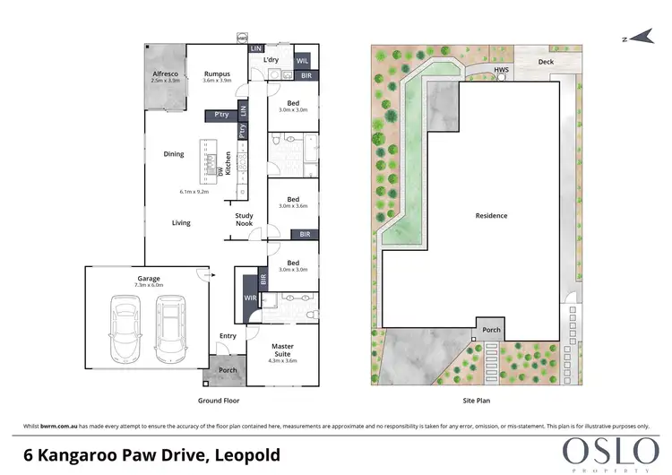 Floorplan of Homely house listing, 6 Kangaroo Paw Drive, Leopold VIC 3224