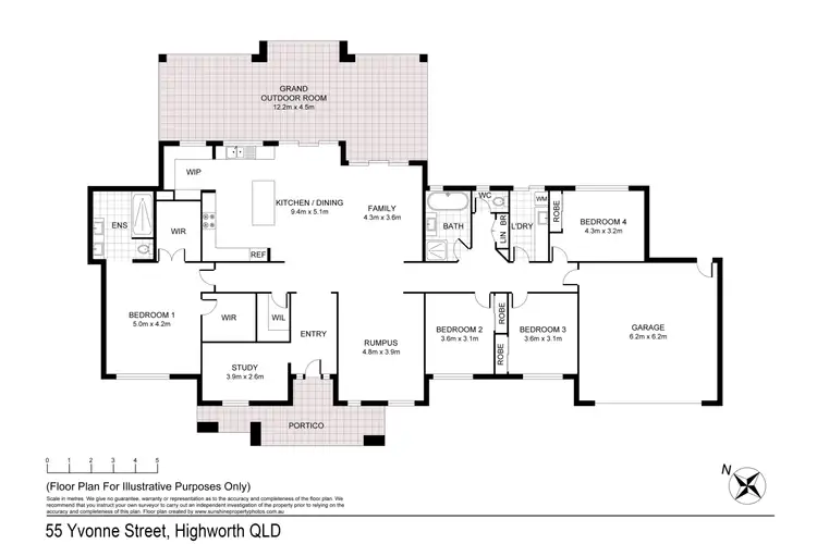 Floorplan of Homely rural property listing, 55 Yvonne Street, Highworth QLD 4560