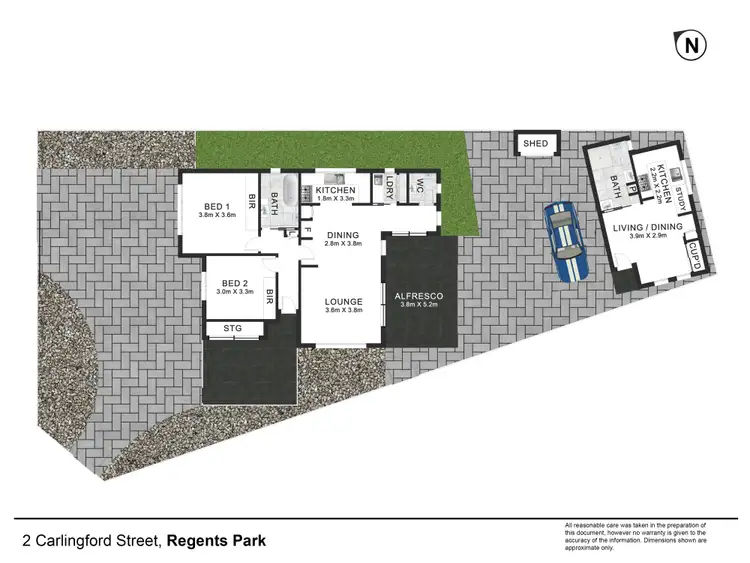 Floorplan of Homely house listing, 2 Carlingford Street, Regents Park NSW 2143