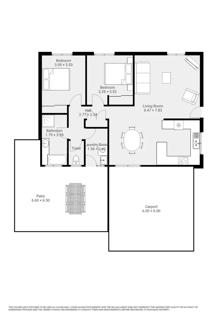 Floorplan of Homely unit listing, 2/450 Walnut Avenue, Mildura VIC 3500