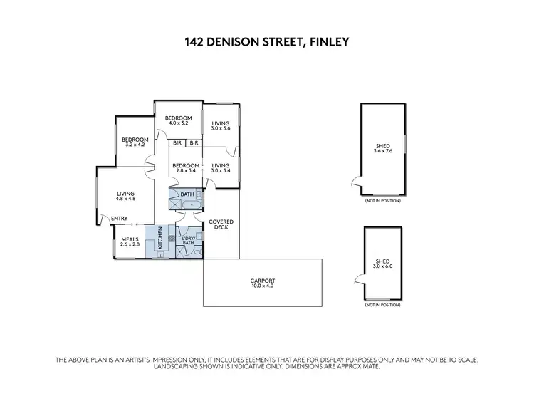 Floorplan of Homely house listing, 142 Denison Street, Finley NSW 2713