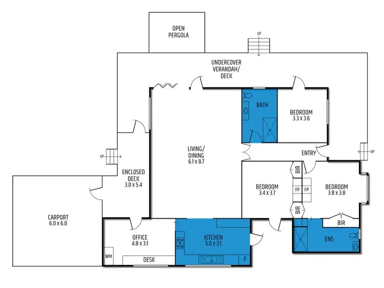 Floorplan of Homely rural property listing, 50 Mt Battery Road, Mansfield VIC 3722