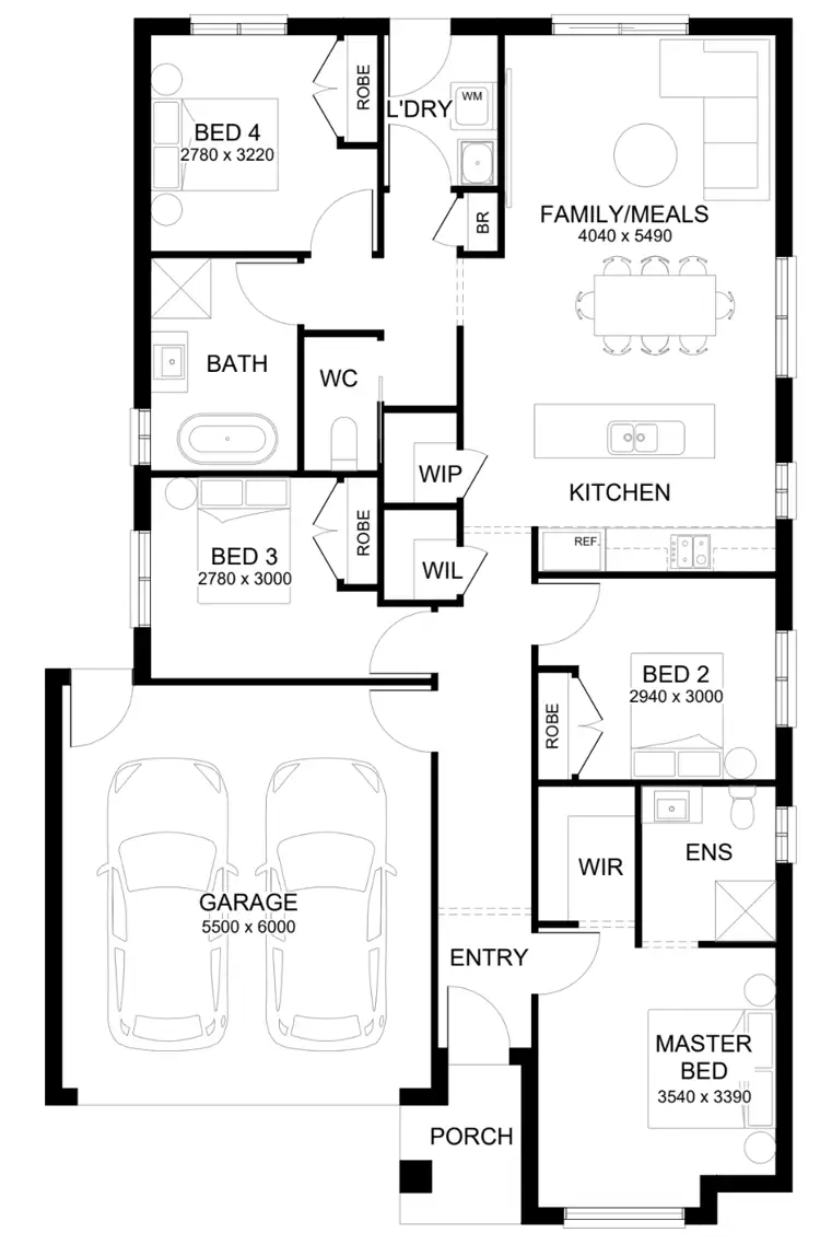 Floorplan of Homely house listing, 2481 Aurora Drive, Cranbourne West VIC 3977