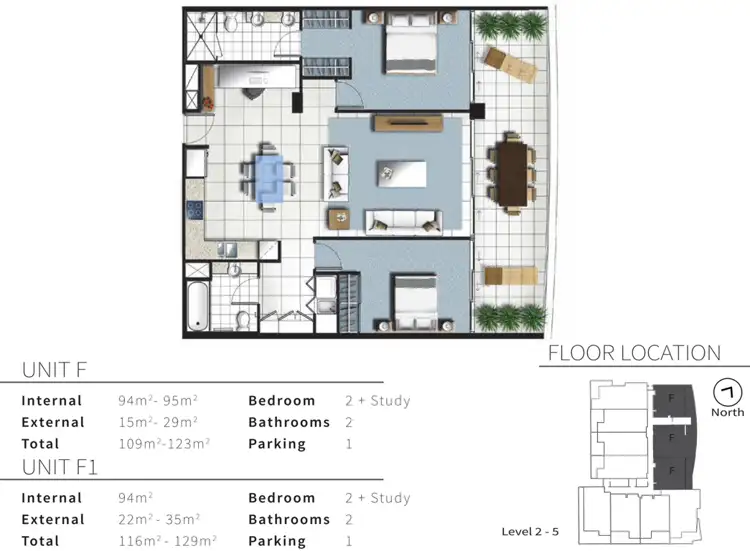 Floorplan of Homely apartment listing, 4507/25 East Quay Drive, Biggera Waters QLD 4216